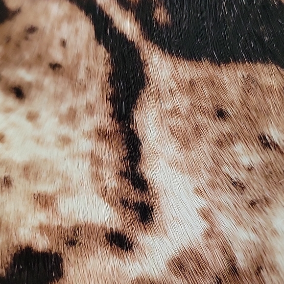 NEW Vince Camuto Dira Leopard Animal Print Calf Hai Platform Booties Size 7.5 - Picture 13 of 15